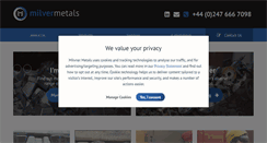Desktop Screenshot of milvermetal.com